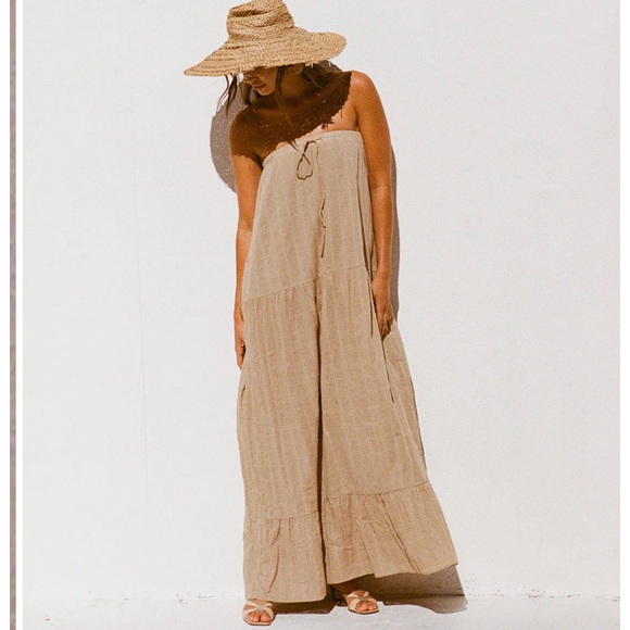 Sabo Skirt Tan Maxi Dress - Picture 2 of 8